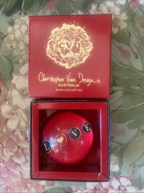 Christopher Vine Design Valentine Paperweight